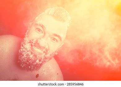 Russian Extreme Naked Man Snow Frozen Stock Photo Shutterstock