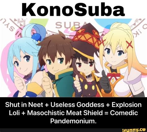 Konosuba Shut In Neet Useless Goddess Explosion Loli Masochistic