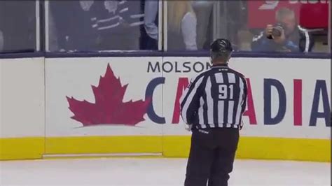 Leafs Fan Throws His Jersey On Ice Pens Vs Leafs Oct 11th 2014 Hd