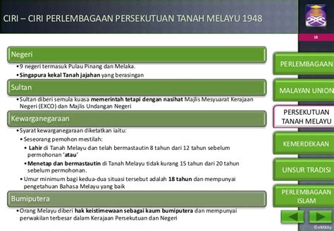 Tajuk ramalan sejarah 2 spm 2014. Ciri Ciri Perlembagaan Persekutuan Tanah Melayu 1957