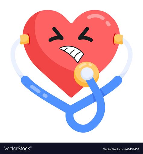 Heart Checkup Royalty Free Vector Image Vectorstock