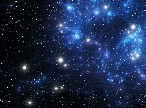Blue Space Star Nebula By Pjuric On Deviantart
