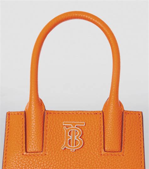 burberry orange micro leather frances cross body bag harrods uk