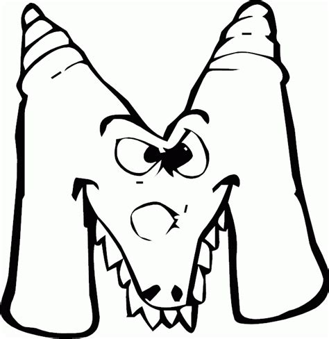Letter M Coloring Pages - Coloring Home