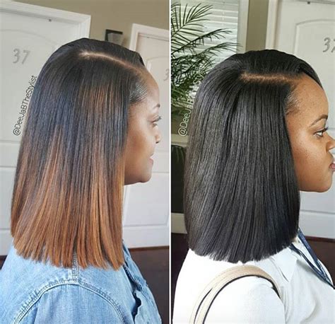 It is not only a great protective style but a beautiful way to add length and dress up your look. Amazing sew in vs quick weave by @deejabthestylist - Black ...