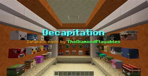 Decapitation 115x More Mob Heads Minecraft Data Pack