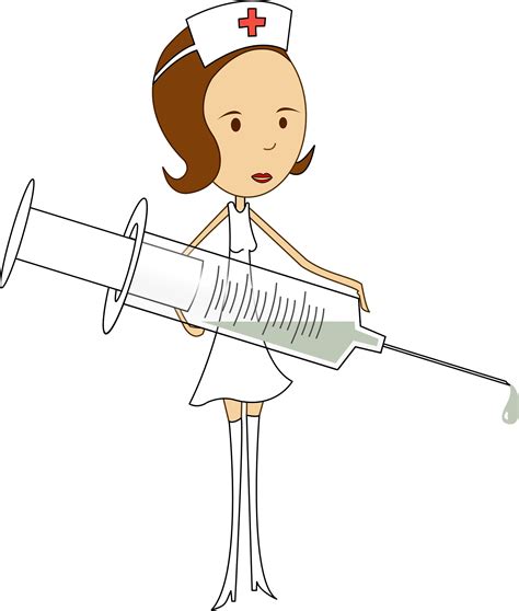 Nurse With Syringe Clip Art