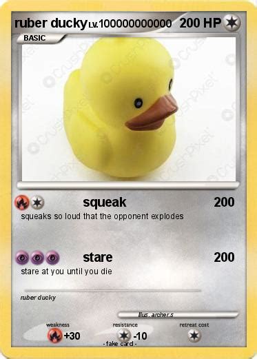 Pokémon Ruber Ducky Squeak My Pokemon Card