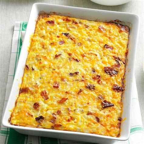 Cheesy Hash Potato Casserole Recipe How To Make It Taste Of Home