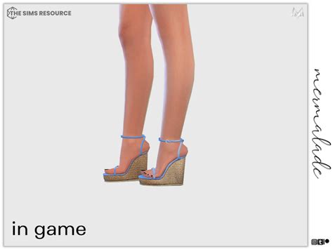 The Sims Resource Espadrille Wedges S172