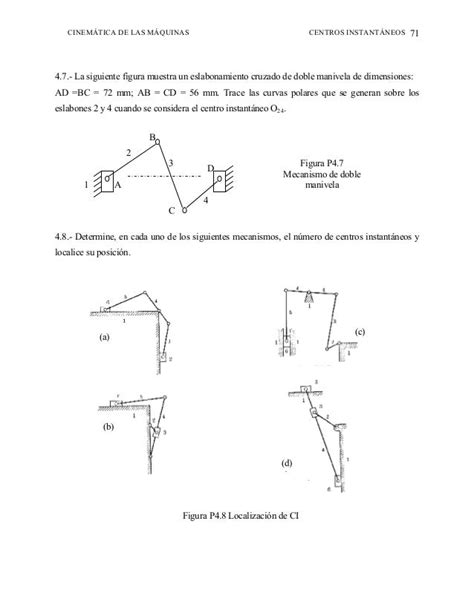 Cinemática De Las Máquinas Mecanismos