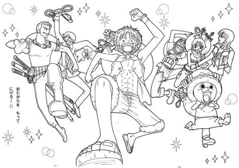 On the coloring pages you will meet your favorite characters from the one piece anime: Anime Coloring Pages: Anime One Piece Coloring Pages