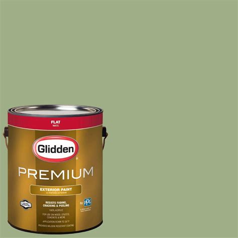 Glidden Premium 1 Gal Hdgg34u Cloistered Garden Green Flat Latex