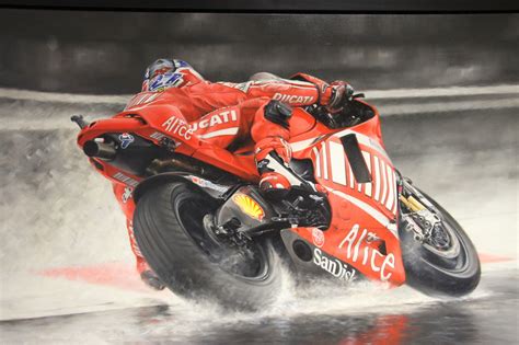 Casey Stoner Ducati Gp8 Original Artwork By Anthony Dobson Ducati Forum
