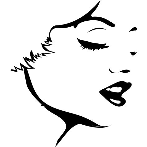 Womans Face Outline People Wall Art Stickers Wall Decal Transfers Ebay