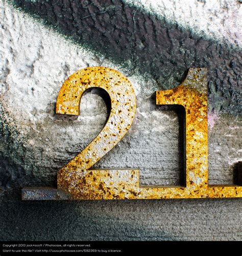 21 Lucky Number Culture A Royalty Free Stock Photo From Photocase