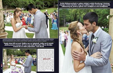 Novak Djokovic Jelena Ristic Wedding Picturess Lipstick