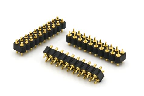 Double Row 127mm Pitch Pogo Pin Contacts Power Connector