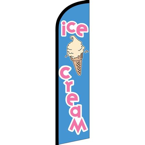 Ice Cream Ft X Ft Windless Swooper Flag Hardware Not Included Ebay