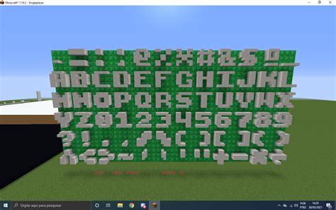 Minecraft Letters With Blocks