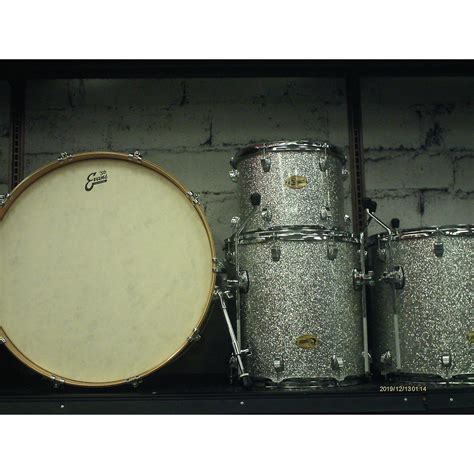Used Ludwig Centennial Drum Kit Silver Sparkle Musicians Friend