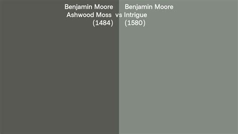 Benjamin Moore Ashwood Moss Vs Intrigue Side By Side Comparison