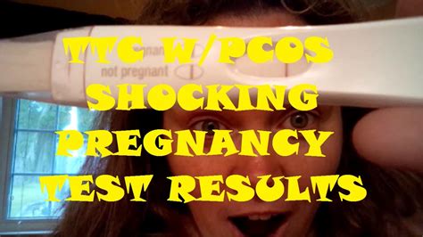 Shocking Live Pregnancy Test Results Ttc Wpcos Cycle2 Youtube