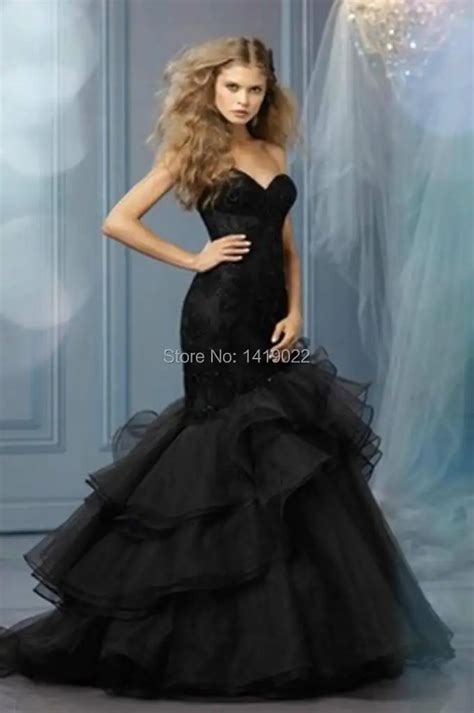 Custom Size Sexy Black Sweetheart Mermaid 2015 Evening Party Prom Dress Formal Gown Free