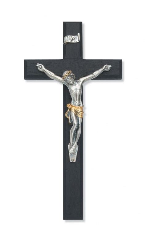 Black Crucifix Saints And Shamrocks