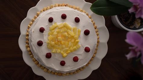 Fruit And Cream Cake Recipe Go Delicious Youtube