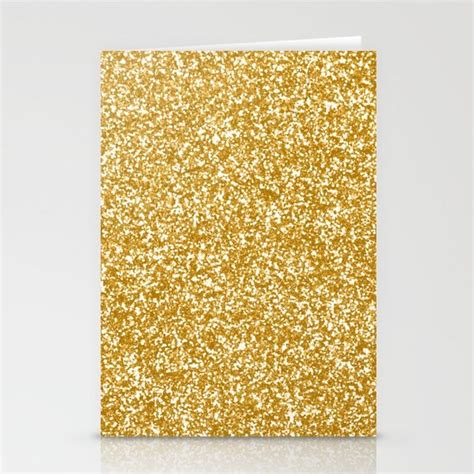 Buy Gold Glitter Stationery Cards By Newburydesigns Worldwide Shipping