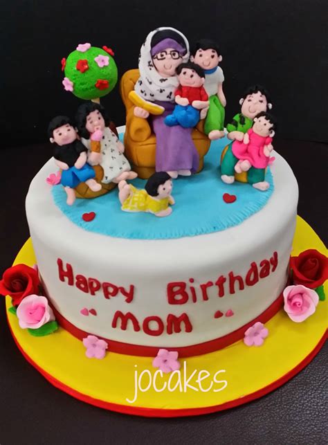 Frozen cake design moist chocolate cake with butter icing and fondan.t decoration. mom's cake | jocakes