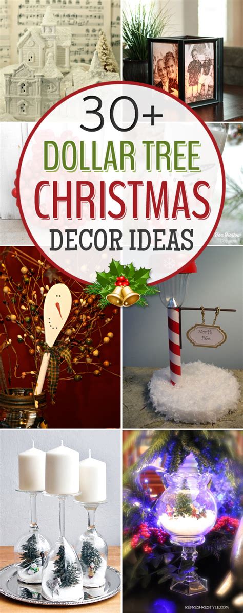 And every single item is only $1 (or less)! 30+ Amazing Dollar Tree Christmas Decor Ideas