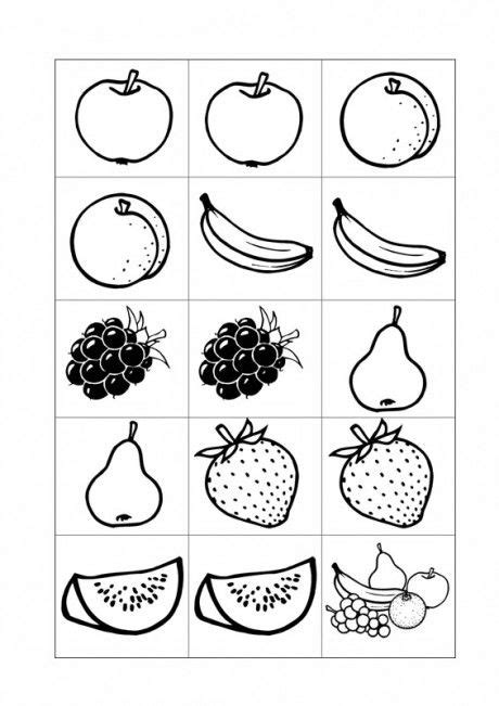 Malvorlagen und ausmalbilder von tieren zum ausdrucken. Memory-Karten - semantisches Feld Obst - Sprache | Obst ...