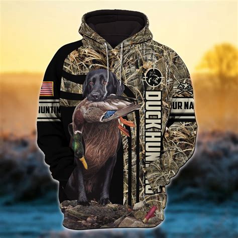 The New Duck Hunting Hoodies 3d Grass Brown Personalized Aljaira