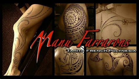 Tahitian Tattoo Artist Tahitian Tattoo Tahiti French Polynesia Tatau