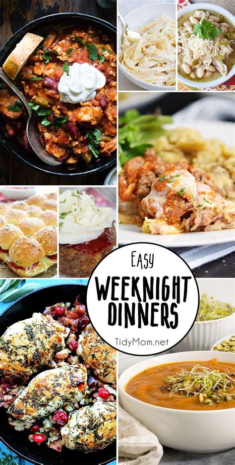 Easy Weeknight Dinners To Try This Week TidyMom