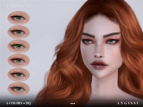 Sims 4 Eyeliner A21 By Angissi At Tsr Best Sims Mods