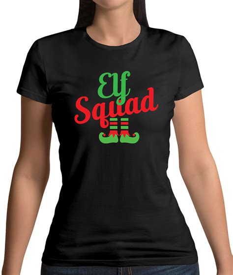 Elf Squad Womens T Shirt Christmas Santa Secret Santa Xmas Crimbo Ebay