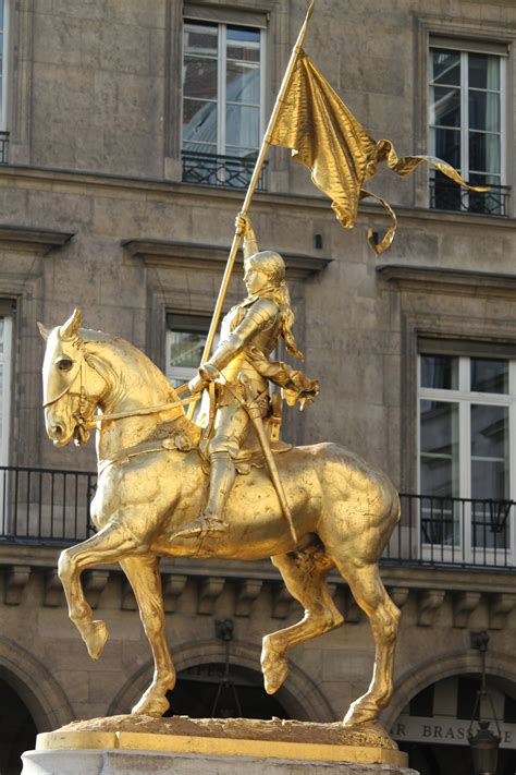 Statue Of Joan Of Arc Rue De Rivoli Paris France Joan Of Arc