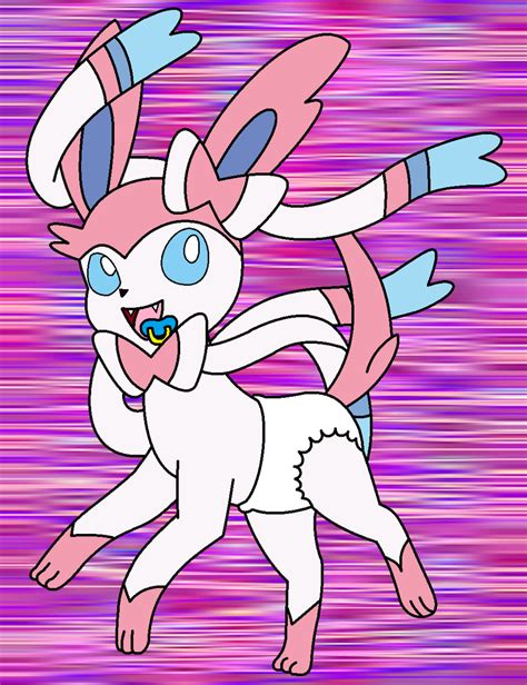 Sylveon In Diapers By Baby Days Digital By Danielmania123 On Deviantart