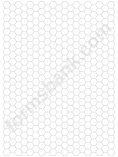 Hexagon Graph Paper Printable Pdf Download