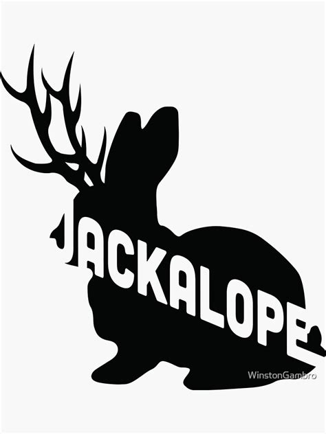 Jackalope Sticker For Sale By Winstongambro Redbubble