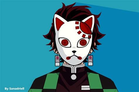 tanjiro s warding mask hd wallpaper download movie art mini canvas art slayer anime