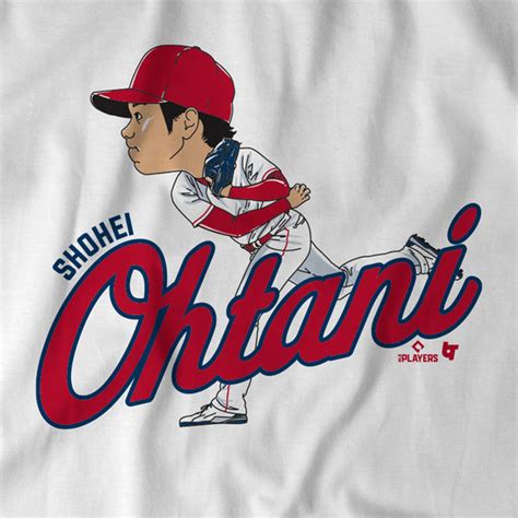 Shohei Ohtani Caricature Shirt Hoodie Mlbpa Licensed Breakingt