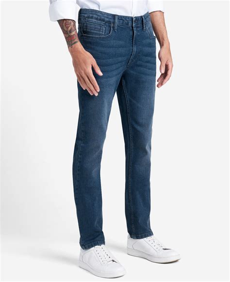 Mens Slim Fit Recycled Stretch Denim Jeans Kenneth Cole