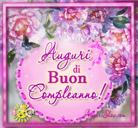 Animate Buon Compleanno Fiori Buon Compleanno Happy Birthday Gif Buoncompleanno Happybirthday