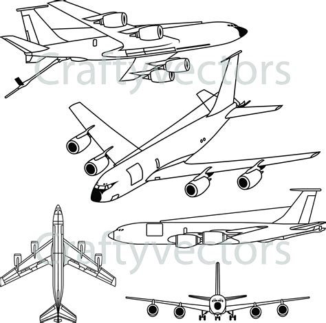 Boeing KC-135 Stratotanker Vector File SVG - Etsy Hong Kong