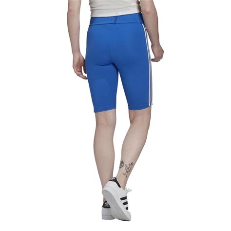 buy adidas originals womens adicolor 3d trefoil tight shorts blue white