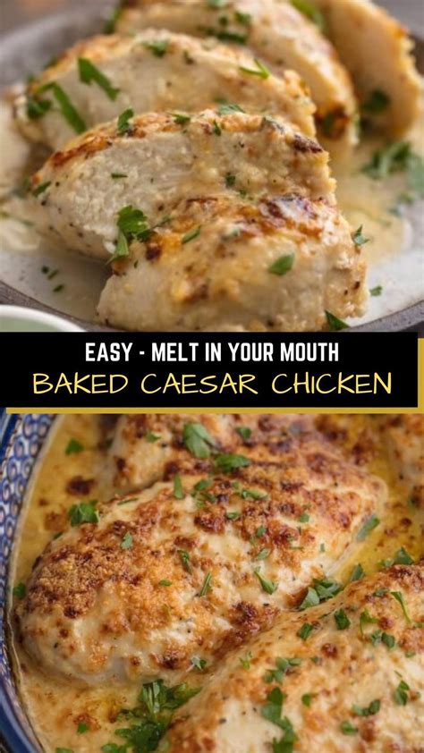 Heaped with onions, jalapenos, black olives, diced tomatoes & cheese, served with our black bean salsa & sour cream / 16. MELT IN YOUR MOUTH BAKED CAESAR CHICKEN - Fanatic Recipes ...